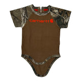 Age 18 Months Carhartt Camo T-Shirt - 3XS Brown Cotton