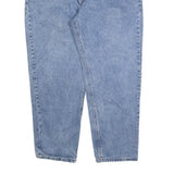 CARHARTT Mens Relaxed Blue Denim Light W36 L26 Zip Cotton Blend Jeans