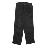 CARHARTT Mens Cotton Blend Black Regular Straight Trousers W31 L29 Workwear