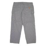 CARHARTT Mens Cotton Blend Grey Regular Straight Trousers W40 L30 Casual