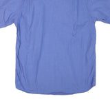 JOOP! Mens Blue Cotton Blend Shirt M Classic Fit Button Short Sleeve Casual