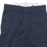 DICKIES Mens Navy Casual Shorts XL W38 Relaxed Fit Workwear Cotton Blend