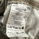 Carhartt Carpenter Trousers - 29W 32L Khaki Cotton