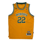 Memphis Adidas 2011 #22 Rudy Gay Jersey - XL Yellow Polyester