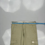 Levis Cargo Trousers - 38W 22L Beige Cotton