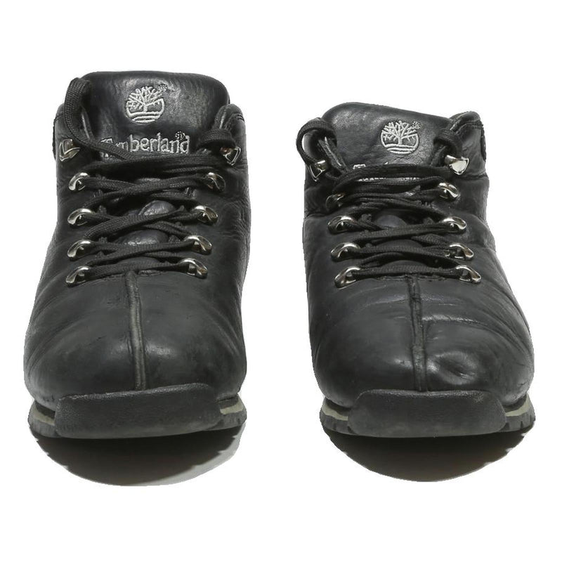 TIMBERLAND Mens Black Leather Ankle Boots UK 8.5 Comfortable Casual Outdoor