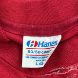 Mvp Schmitty And Me Hanes Graphic T-Shirt - Large Red Cotton Blend