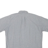 RALPH LAUREN Mens Blue & White Check Short Sleeve Shirt L Casual Classic
