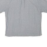 RALPH LAUREN Mens Blue & White Check Short Sleeve Shirt L Casual Classic
