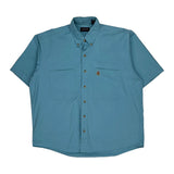 Gant Short Sleeve Shirt - Large Blue Cotton