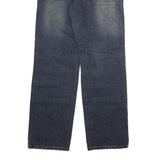 CIEN Mens Regular Fit Straight Leg Denim Dark W30 L32 Zip Cotton Blend Jeans