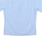 JC PENNY Mens Blue Shirt M Cotton Blend Short Sleeve Button Front