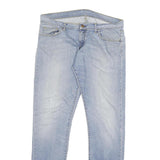 CARHARTT Mens Jeans Blue Slim Skinny Denim Light W34 L34 Casual Zip Cotton Blend
