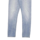 CARHARTT Mens Jeans Blue Slim Skinny Denim Light W34 L34 Casual Zip Cotton Blend