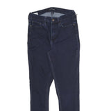 CALVIN KLEIN JEANS Womens Slim Dark Blue Denim Jeans Zip W26 L27 Stylish Cotton