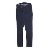 CALVIN KLEIN JEANS Womens Slim Dark Blue Denim Jeans Zip W26 L27 Stylish Cotton