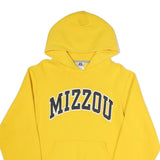 RUSSELL ATHLETIC Mens Yellow Mizzou Hoodie S Cotton Blend Pullover