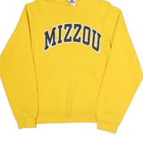 RUSSELL ATHLETIC Mens Yellow Mizzou Hoodie S Cotton Blend Pullover