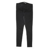 LEVI'S Womens Jeans Black Slim Skinny Denim W30 L28 Zip Cotton Blend