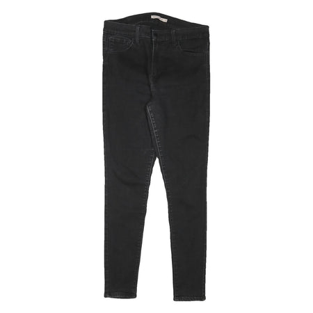 LEVI'S Womens Jeans Black Slim Skinny Denim W30 L28 Zip Cotton Blend