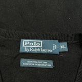 Polo By Ralph Lauren Sweater Vest - XL Black Cotton