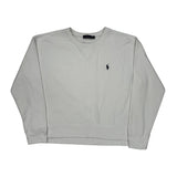 Polo By Ralph Lauren Sweatshirt - Large White Cotton