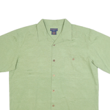 GORDON CLOTHING Mens Green L Shirt Cotton Blend Short Sleeve Casual Relaxed Fit