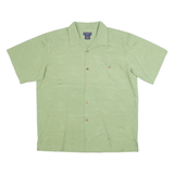 GORDON CLOTHING Mens Green L Shirt Cotton Blend Short Sleeve Casual Relaxed Fit