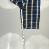 Dickies Checked Shorts - 35W 13L Blue Cotton