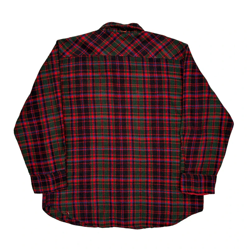 Unbranded Checked Flannel Shirt - XL Green Cotton