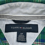 Tommy Hilfiger Checked Shirt - Small Green Cotton