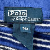 Age 9 Months Polo By Ralph Lauren Striped Polo Shirt - 3XS Blue Cotton