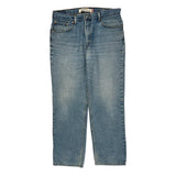 Levis Slim Fit Jeans - 34W 30L Light Wash Cotton