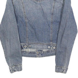 LEVI'S Womens Blue Denim Button Jacket S Cotton Classic Casual Retro