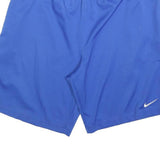 NIKE Mens Shorts Blue White Sports Casual L W34 Polyester Activewear