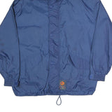 USA GARRY SPORT Mens Blue Jacket XL Polyester Blend Plain Zip Hooded Casual