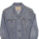 LEVI'S Womens Blue Cotton Denim Jacket M Classic Button Closure Plain Casual