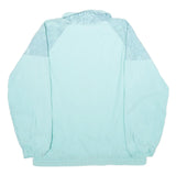 HIBERNIA Womens Light Blue Zip Jacket XL Woven Geometric Pattern Lightweight