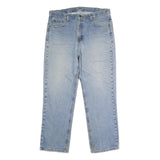 CARHARTT Mens Jeans Blue Regular Straight Denim Medium W38 L31 Button Closure