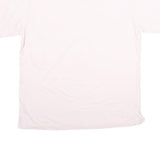 MANHATTAN Mens White Cotton Blend Short Sleeve Polo Shirt L Pocket Plain Casual