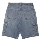 WRANGLER Mens Denim Blue Cargo Shorts L W34 Casual Cotton Blend