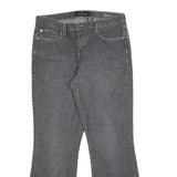 CALVIN KLEIN JEANS Womens Grey Regular Flared Denim Raw W32 L30 Stylish Detail