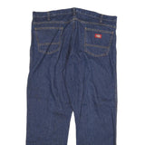DICKIES Mens Jeans Blue Regular Straight Denim Medium W40 L30 Workwear Zip