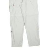 HS Womens Polyester Blend White Regular Fit Straight Leg Trousers W30 L30 Zip