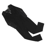 MONSOON Womens Black Lace Sleeve Playsuit UK 18 Polyester Blend Stylish