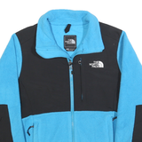 THE NORTH FACE Womens Blue & Black Zip Jacket S Polyester Fleece Outdoor Warm