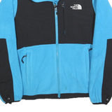THE NORTH FACE Womens Blue & Black Zip Jacket S Polyester Fleece Outdoor Warm
