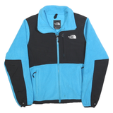 THE NORTH FACE Womens Blue & Black Zip Jacket S Polyester Fleece Outdoor Warm