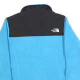 THE NORTH FACE Womens Blue & Black Zip Jacket S Polyester Fleece Outdoor Warm