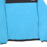THE NORTH FACE Womens Blue & Black Zip Jacket S Polyester Fleece Outdoor Warm